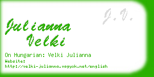 julianna velki business card